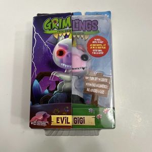 WowWee Grimlings Unicorn Evil GIGI Interactive Animal Toy‎ Fingerlings Brand New